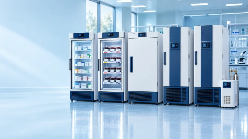 Image of Blood Bank Refrigerator (Model: XC-268L, Temp: 4 ± 1°C)